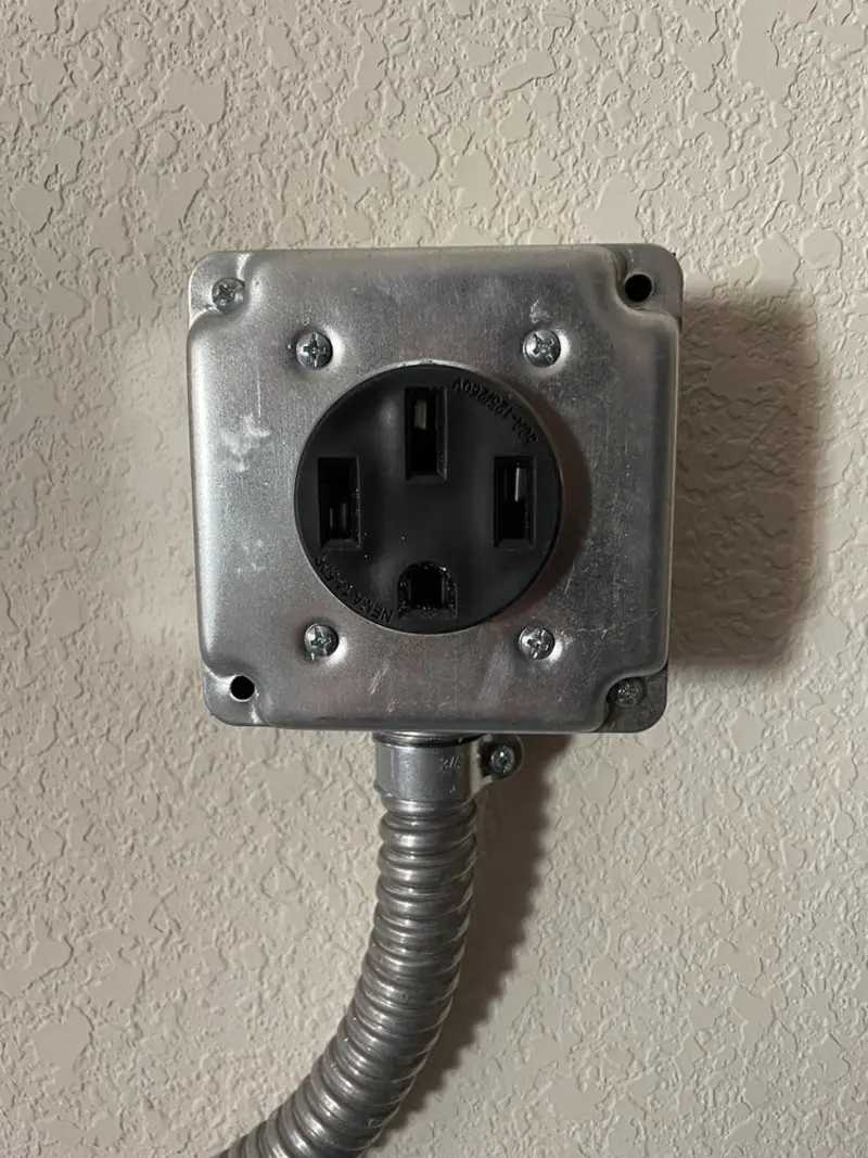NEMA 14-50 outlet installed for Smart Home Electrical in Harahan