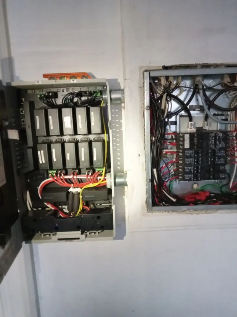 Electrical panel upgrade completed for Security Camera Wiring in Harahan